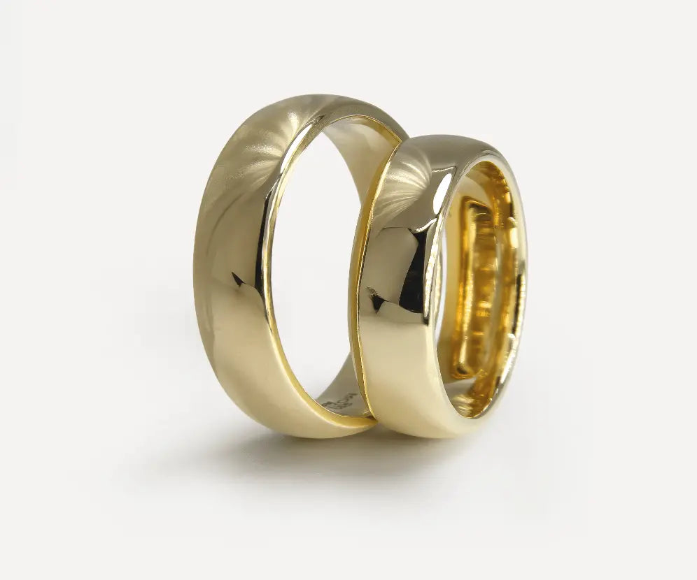 6mm Gold Wedding Band – Classic Atlas 18 ct