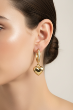 L&A Amour Drop Earrings 14k gold