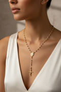 L&A Trinity Rosary Gold Necklace – 14ct Gold