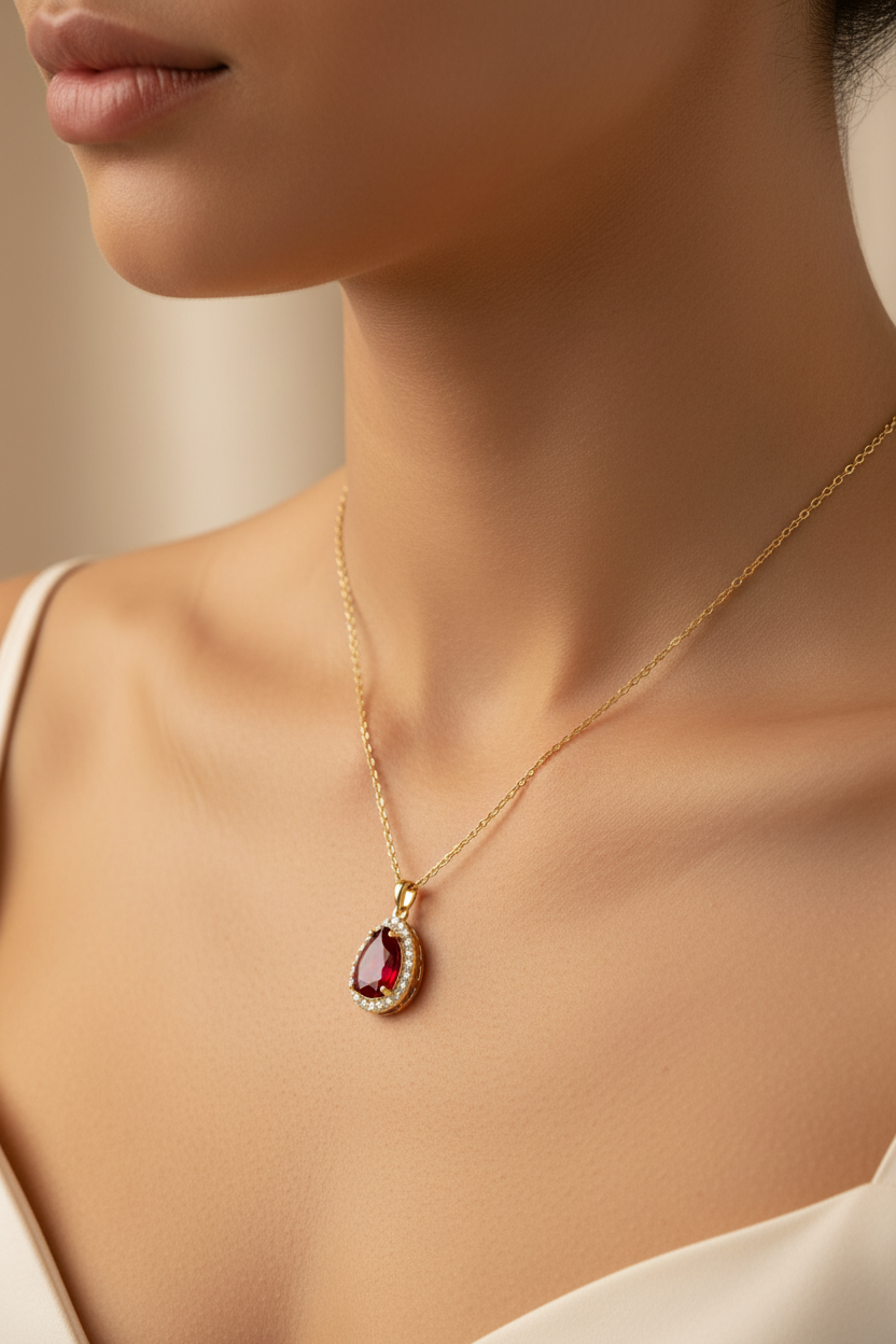 L&A Scarlet Mirage 14k Necklaces