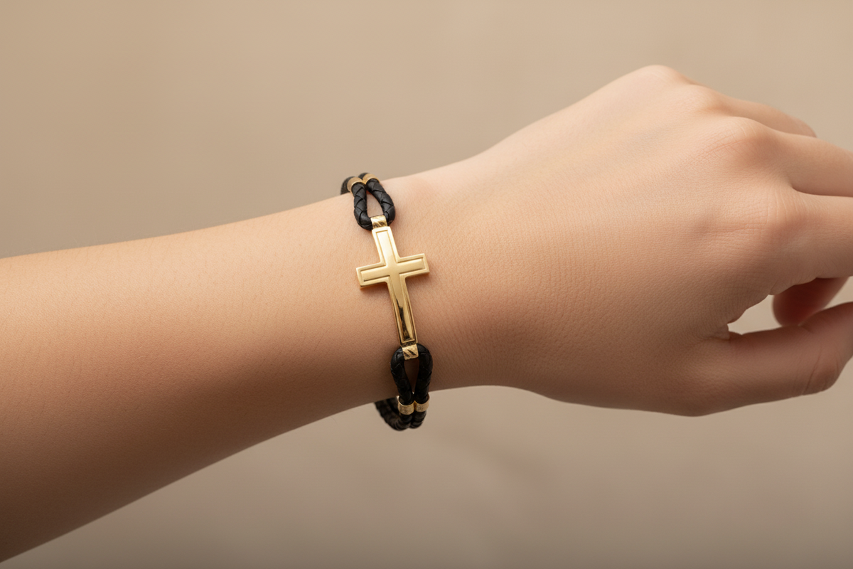 L&A Sacred Cord Bracelet 14k Gold