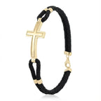 L&A Sacred Cord Bracelet 14k Gold