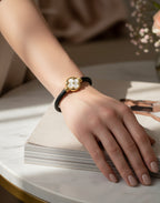 L&A Pearl Halo Bracelet 14k Gold