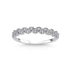 14k  Engagement Ring Natural Diamonds - L&A Ripple of Light Diamond Ring
