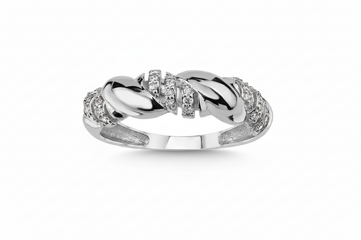 White, Yellow, Rose Gold 14k with Natural Diamond Ring – L&A Vortex Aura
