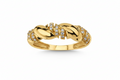 White, Yellow, Rose Gold 14k with Natural Diamond Ring – L&A Vortex Aura