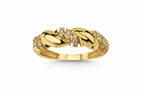 White, Yellow, Rose Gold 14k with Natural Diamond Ring – L&A Vortex Aura