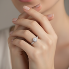 L&A Frost Aura Natural Diamond Ring 14k Gold