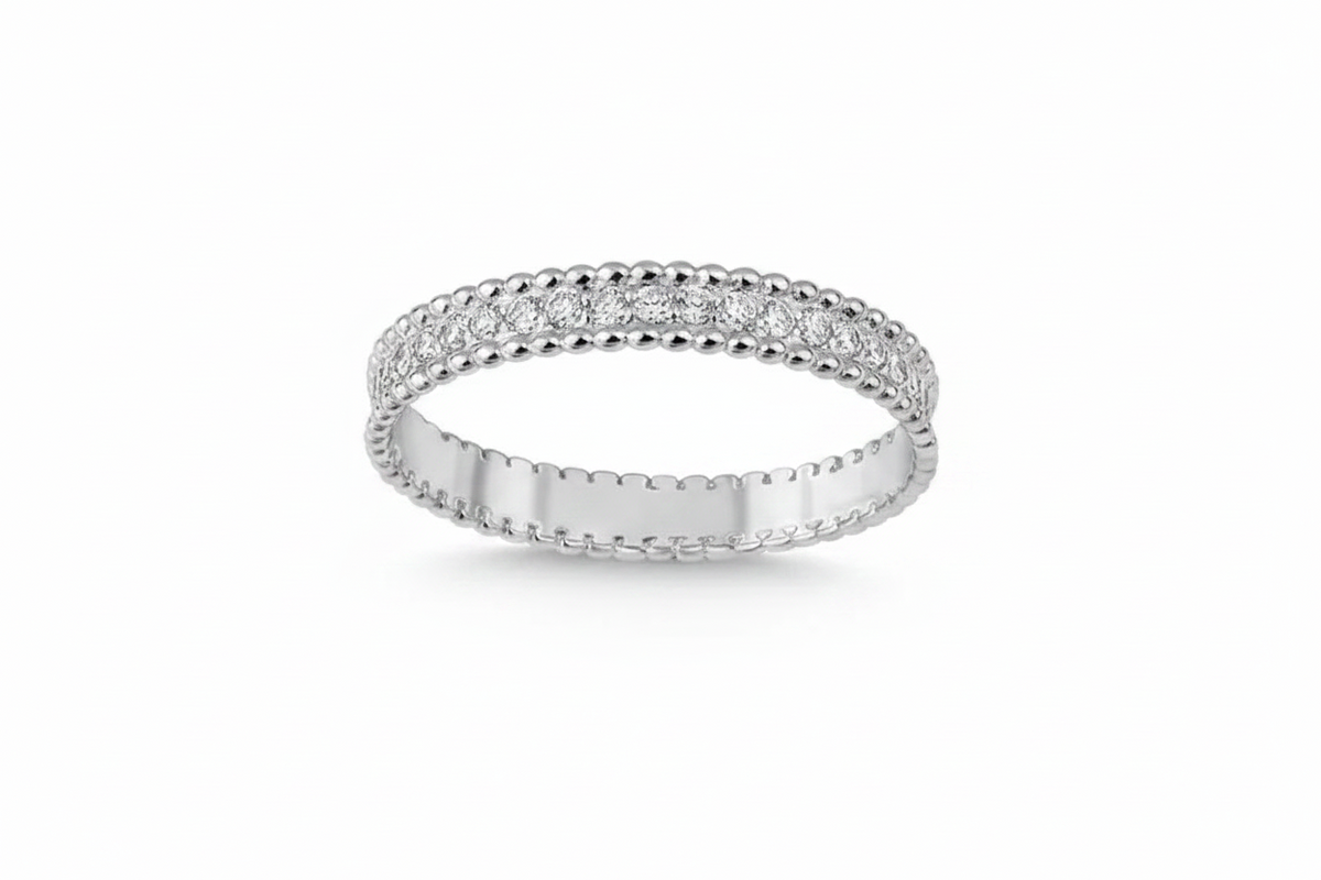 L&A Delicate Aura Natural Diamond Band 14k Gold