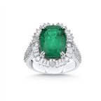 L&A Emerald Empress Diamond Statement Ring