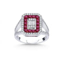 14k  Engagement Ring  - L&A Ruby Empress