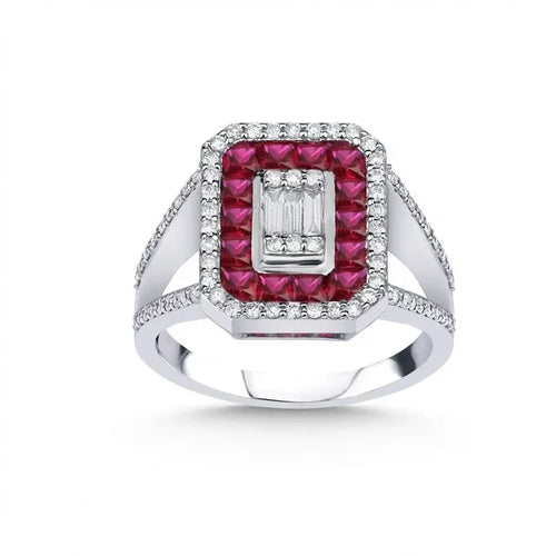 14k  Engagement Ring  - L&A Ruby Empress
