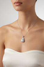 L&A Pineapple Halo Pendant 14K Gold