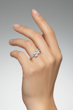 14k  Engagement Ring Natural Diamonds - L&A Duet Mirage Diamond Ring