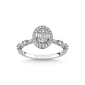 White/Yellow/Rose Gold 14k Engagement Ring Natural Diamonds 0.44ct- L&A Eternal Mirage