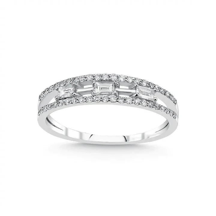 14k  Engagement Ring Natural Diamonds -L&A Triad Mirage