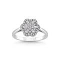 14k  Engagement Ring Natural Diamonds -L&A Fleur Mirage