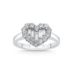 White/Yellow/Rose Gold 14k  Engagement Ring Natural Diamonds -L&A Amour Mirage Diamond Ring
