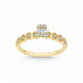 White/Rose/Yellow 14k Gold Natural Diamond Ring 0.18ct – L&A Imperial Prism