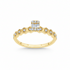 White/Rose/Yellow 14k Gold Natural Diamond Ring 0.18ct – L&A Imperial Prism