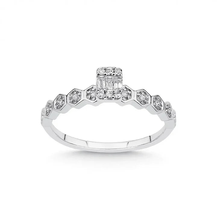 White/Rose/Yellow 14k Gold Natural Diamond Ring 0.18ct – L&A Imperial Prism