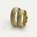 6mm Gold Wedding Band – Cross Cut Textured 14ct