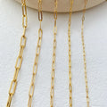 14k Gold L&A Mirage Link Paperclip Chain