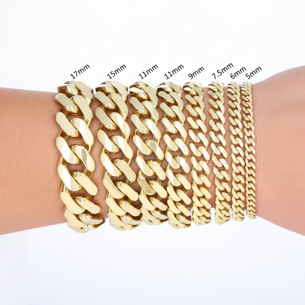 14k L&A Yellow Gold Monaco Chain Bracelet