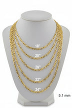 14k Figaro  Gold Chain Necklace (1.85mm - 5.35mm)
