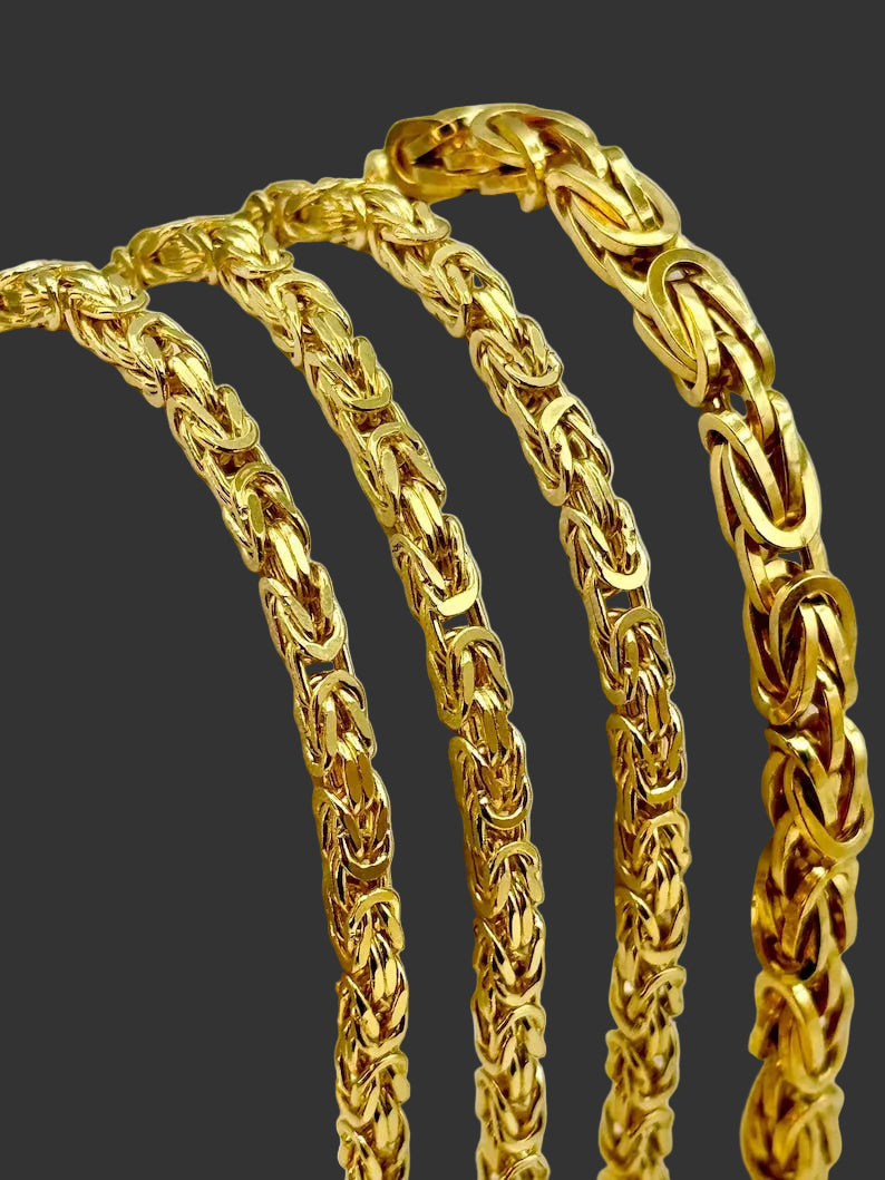 14K Gold L&A Byzantine Chain