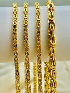 14K Gold L&A Byzantine Chain