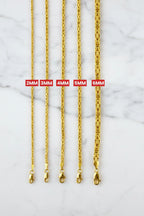 14K Gold L&A Byzantine Chain