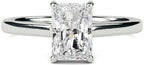 Radiant Cut Lab-Grown Diamond Solitaire Ring in 14K Gold (D/VS1, IGI Certified)
