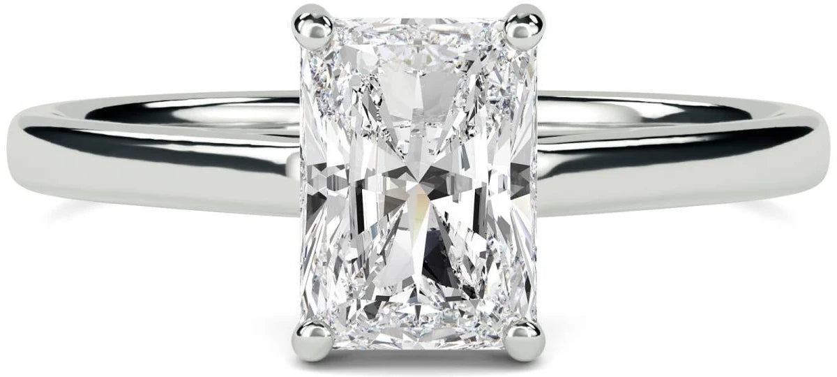 Radiant Cut Lab-Grown Diamond Solitaire Ring in 14K Gold (D/VS1, IGI Certified)