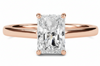 Radiant Cut Lab-Grown Diamond Solitaire Ring in 14K Gold (D/VS1, IGI Certified)